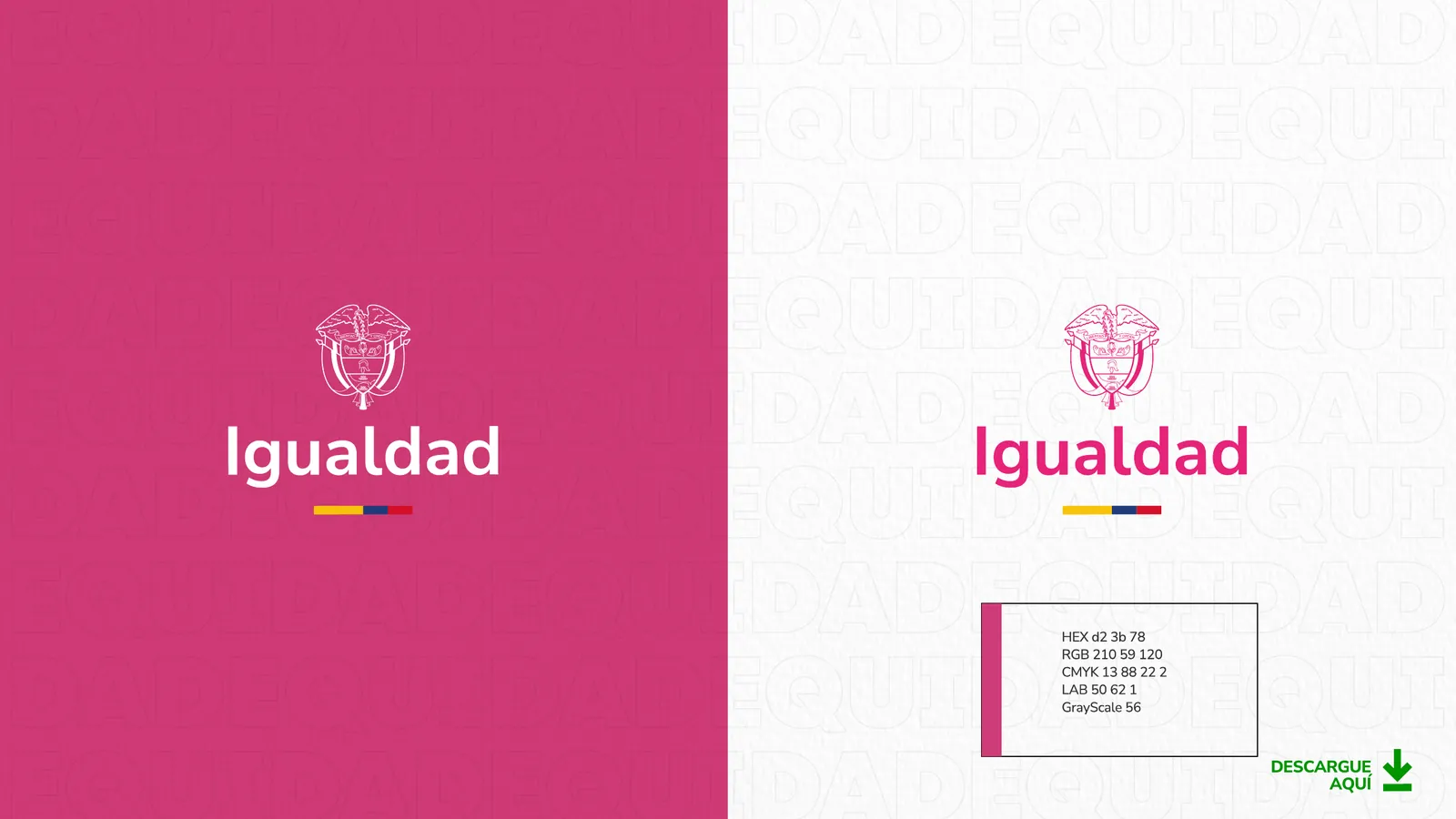 Imagen de portada de Línea gráfica del Ministerio de Igualdad y Equidad